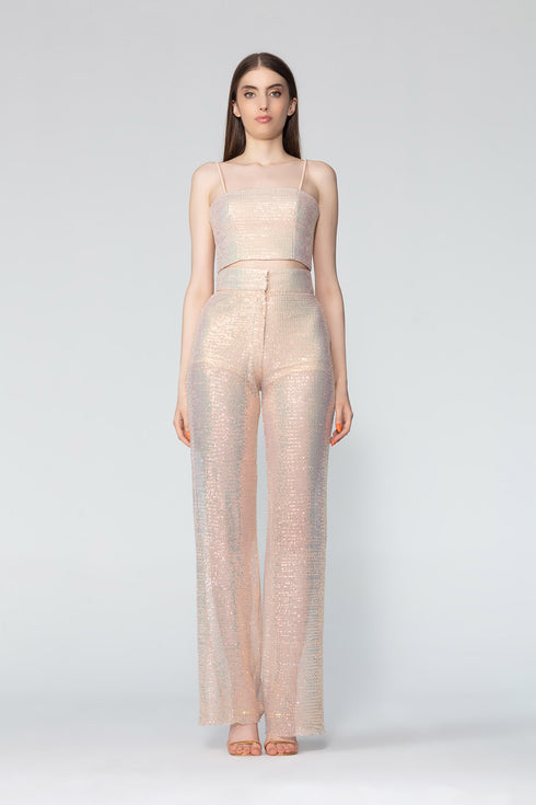High Waist Wide Leg Trousers